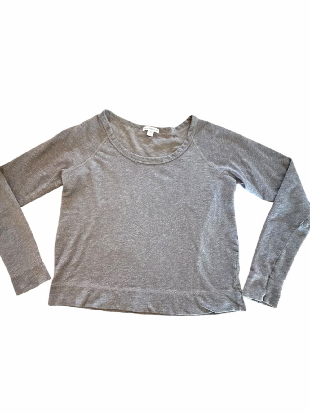 James Perse Long Sleeve Scoop Neck Size 3